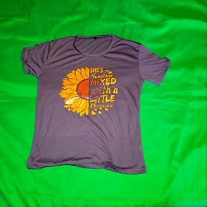 Gray Sunshine with a little bit of hurricane tshirt size small juniors.